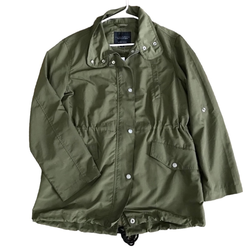 Sanctuary Olive Green Anorak Light Jacket Coat Size Small